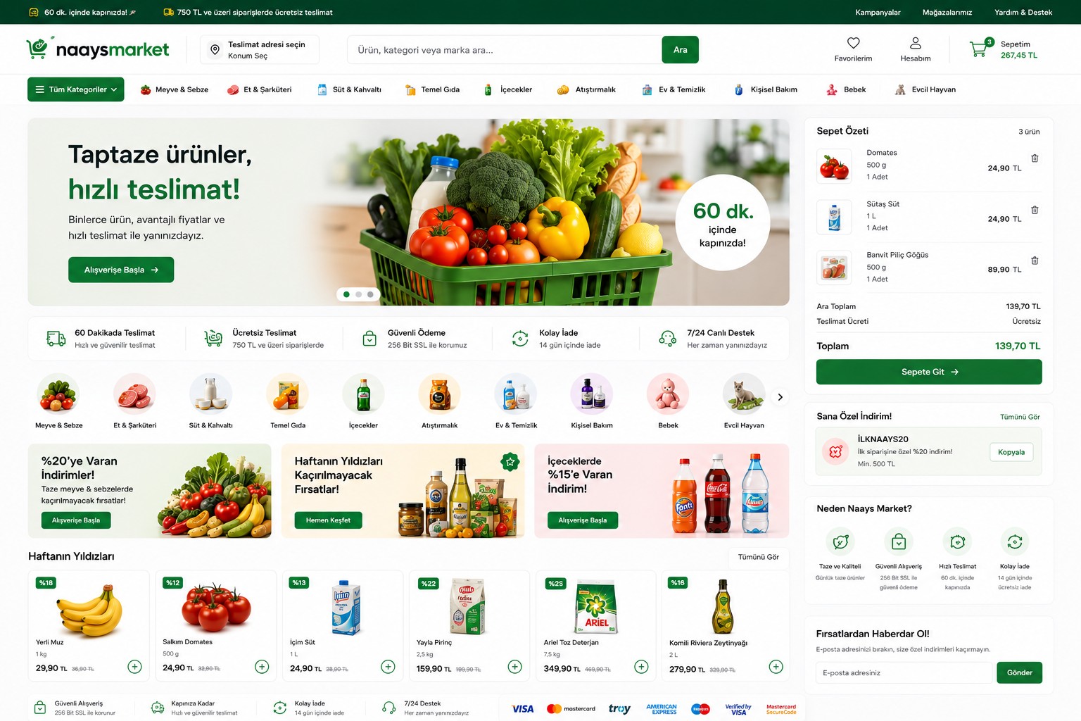 Naays Market tema önizlemesi
